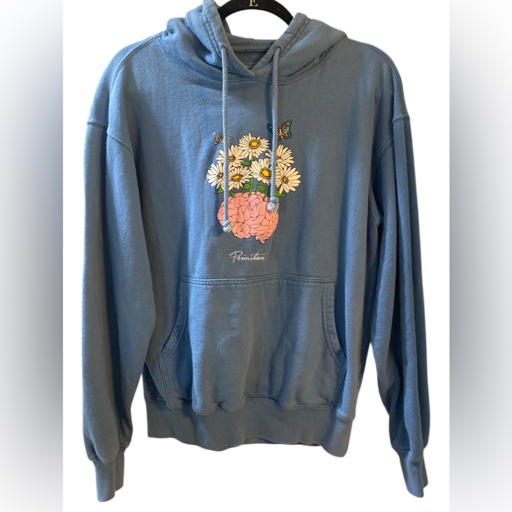 Primitive | small blue‎ cotton mental health graphic print hoodie